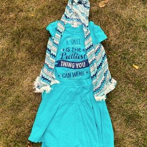 Self esteem skirt, shirt, and coverup